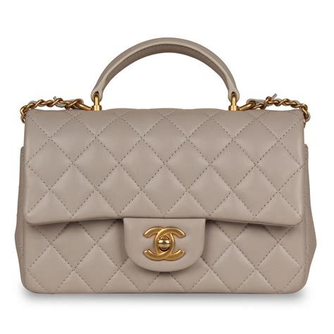 chanel mini7|chanel mini flap bag with top handle.